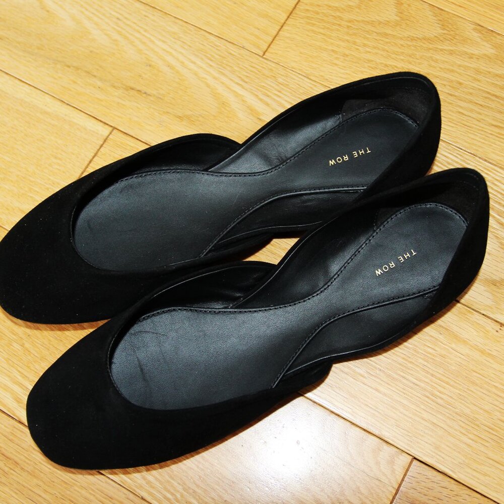 BNWT AW24 THE ROW GEMMA SUEDE BALLET FLATS 37 - Picture 2 of 10